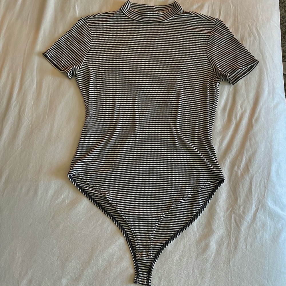Striped bodysuit